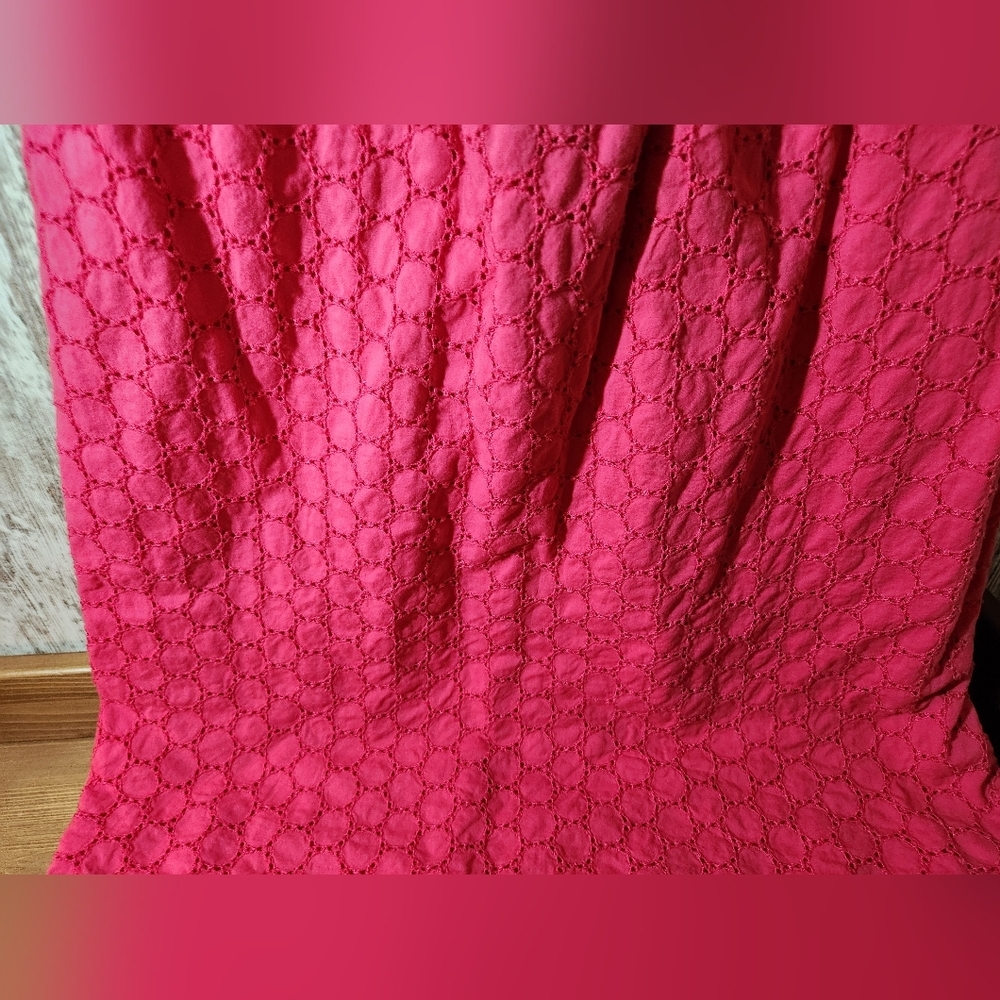 Old Navy Fushia Pink Lace Midi Dress Sleeveless Tank - Picture 4 of 6